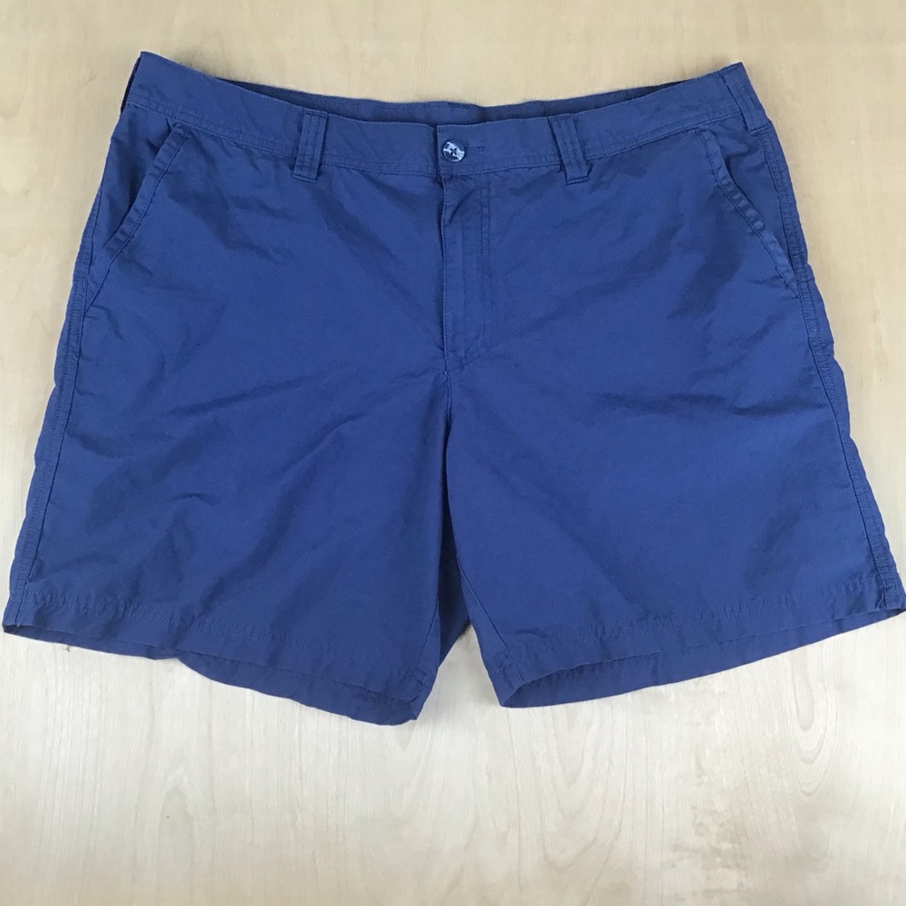 Columbia Mens Washed Out Chino Shorts Sz 40x8 Blue